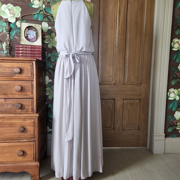 BILL LEVKOFF Blouson Chiffon Sample Dress Size 12 - Picture 8 of 10